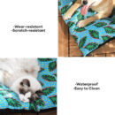 Hawaiian Leaf Pattern Waterproof Durable Large Dog & Cat Mat