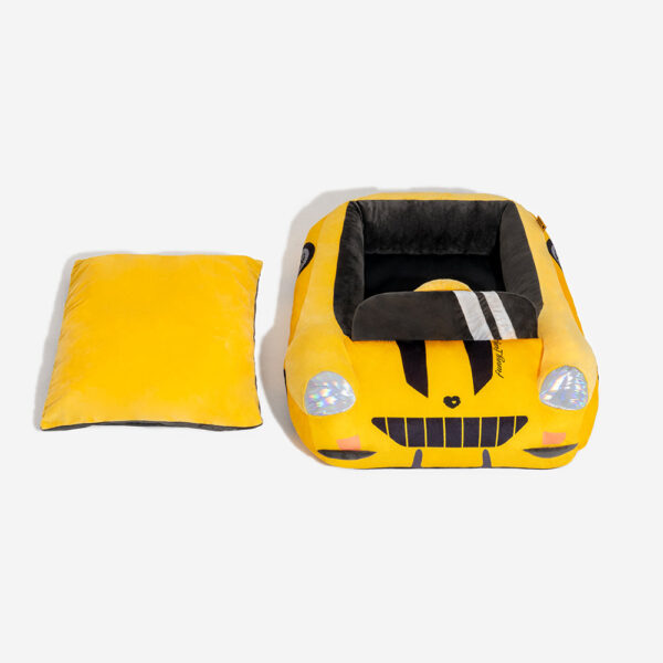 Classic Convertible Race Car Bolster Pet Bed - Fast＆Fur - Image 22