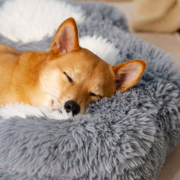 Washable Fluffy Non-Slip Cozy Dog Bed-Paw Spot - Image 3