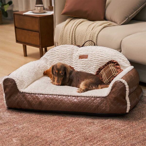 Classic Cozy Cushioning Pillow Bolster Dog Sofa Bed - Couch Potato - Image 11