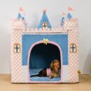 Cozy Orthopedic Kids Indoor Play Castle Bed Dog Tent Bed - Fairytale Dreamland
