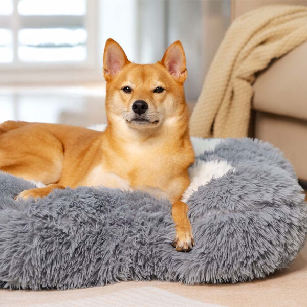 Washable Fluffy Non-Slip Cozy Dog Bed-Paw Spot - Image 7