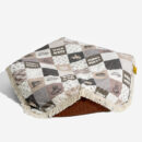Washable Anti-Scratch Boho Tassel Calming Round Dog Bed - Hunter Night