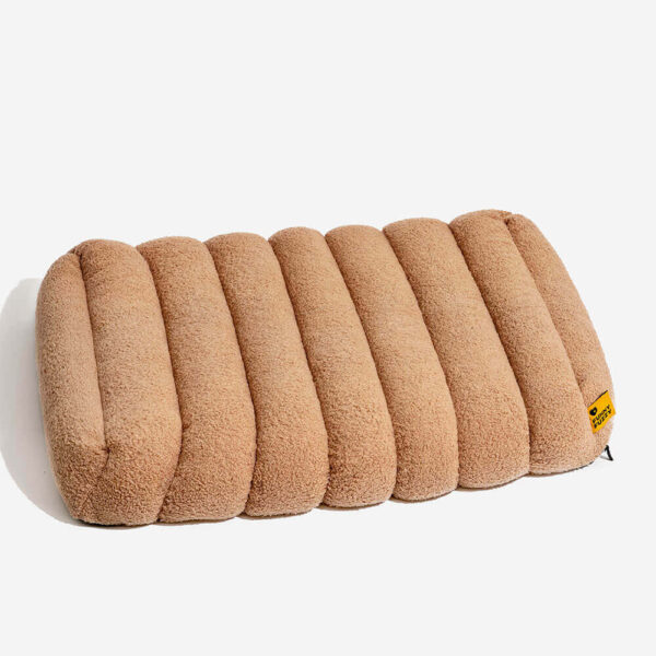 Large Washable Creamy Cozy Flat Dog Beds - Cheesecake - Image 16
