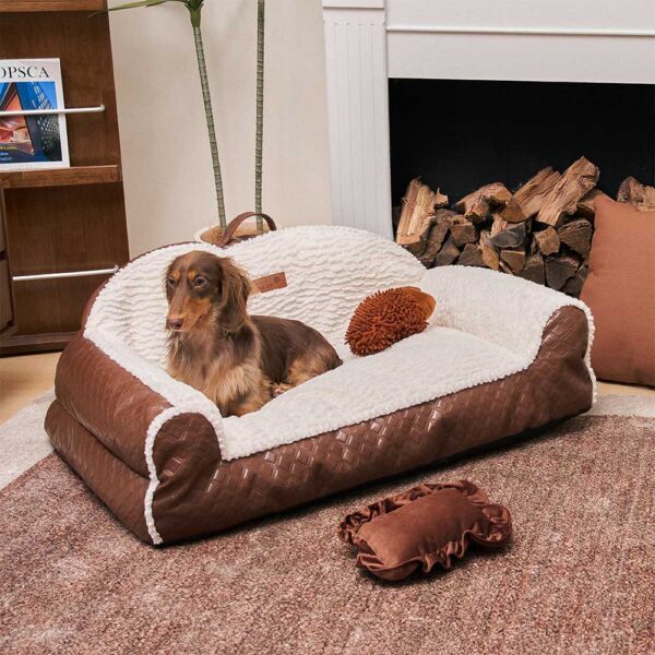Classic Cozy Cushioning Pillow Bolster Dog Sofa Bed - Couch Potato - Image 9