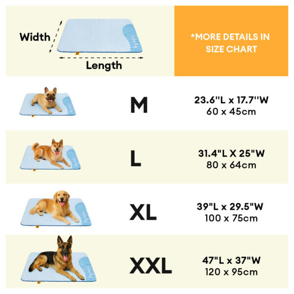 Large Washable Cooling Non-slip Dog Mat - Cooling Nap - Image 12