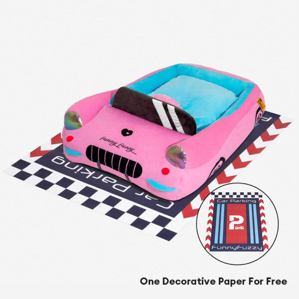 Classic Convertible Race Car Bolster Pet Bed - Fast＆Fur - Image 16