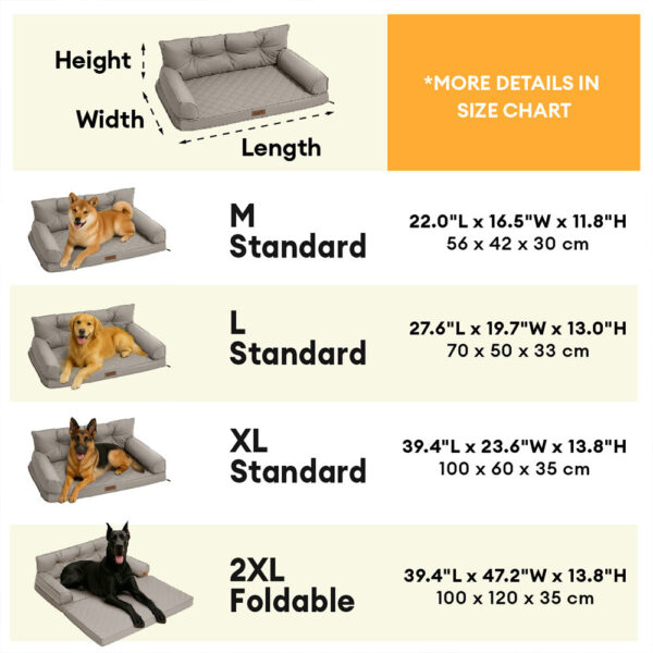 Luxe Faux Leather Foldable Orthopedic Large Dog Bed - CoreLounge - Image 6