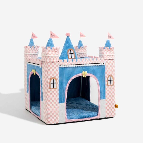 Cozy Orthopedic Kids Indoor Play Castle Bed Dog Tent Bed - Fairytale Dreamland - Image 20