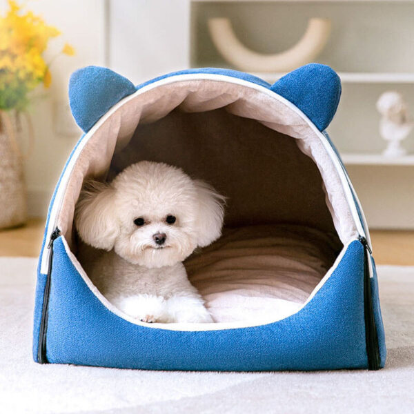 2 in 1 Cute Bear Ears Removable Dog House - Image 10