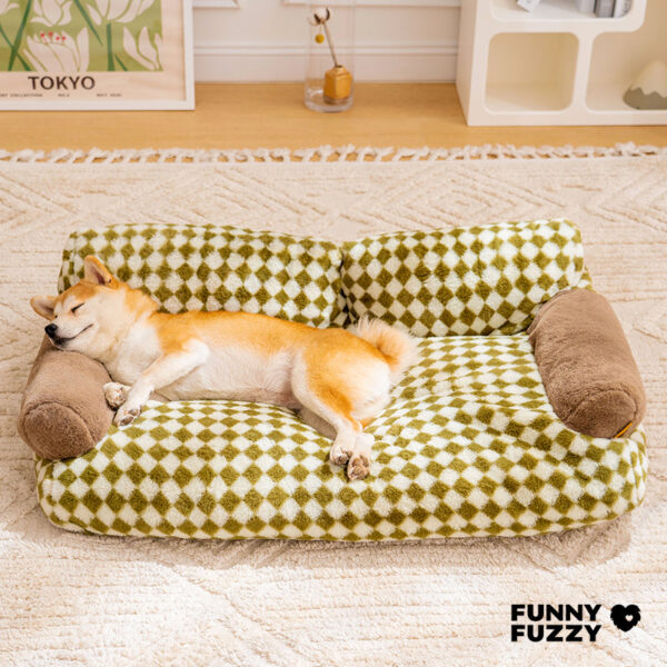 Vintage Leisure Diamond Dog & Cat Sofa Bed - Image 9