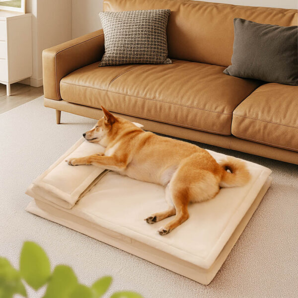 Anti-Anxiety with Sponge Support Deep Sleeping Dog Bed - Image 9