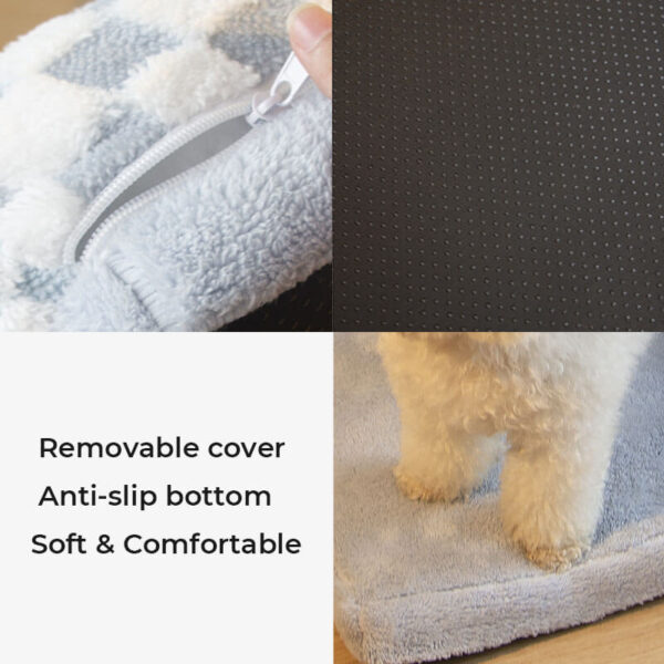 Chequerboard Soft Neck Guard Large Dog Pillow Bed - Image 5