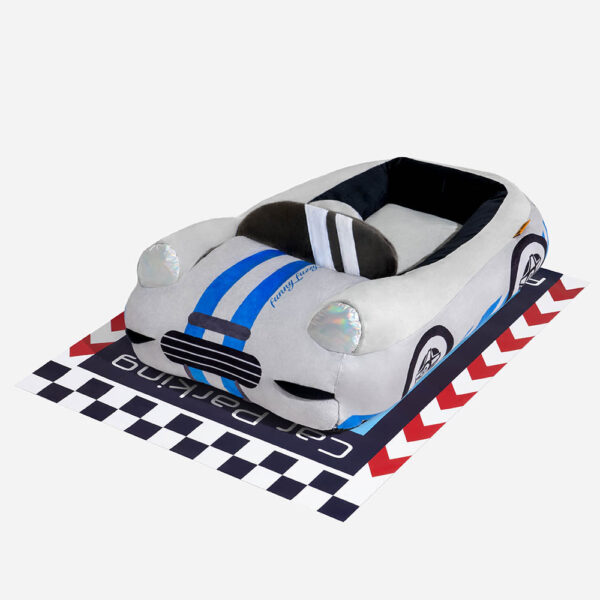 Classic Convertible Race Car Bolster Pet Bed - Fast＆Fur - Image 21