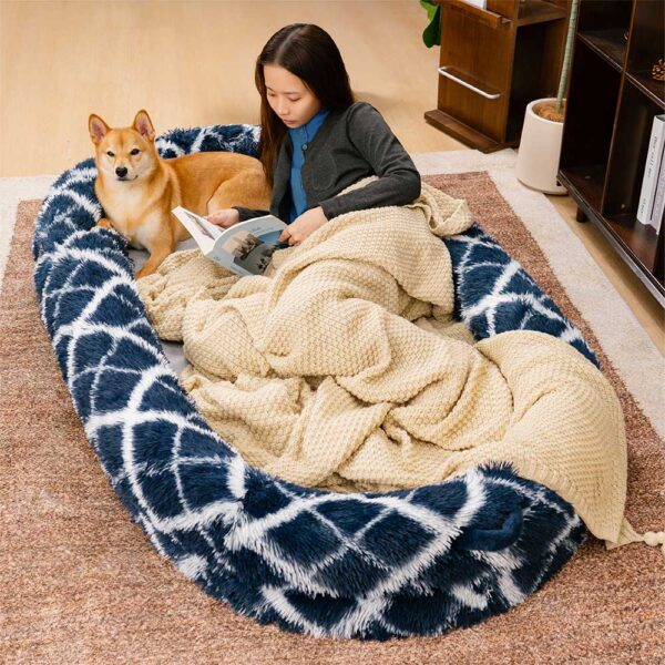 Luxury Super Large Sleep Deeper Oval Bed Human Dog Bed - Image 26