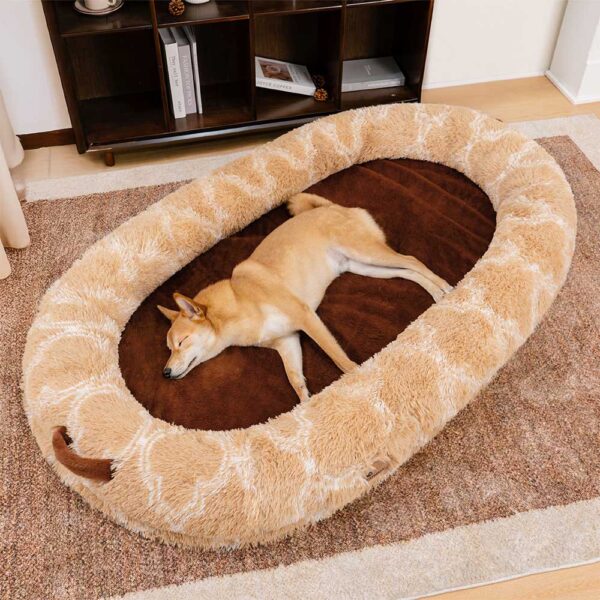 Luxury Super Large Sleep Deeper Oval Bed Human Dog Bed - Image 25