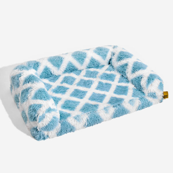 Classic Plaid Orthopedic Bolster Cat Sofa Bed - Cozy Comfort - Image 12