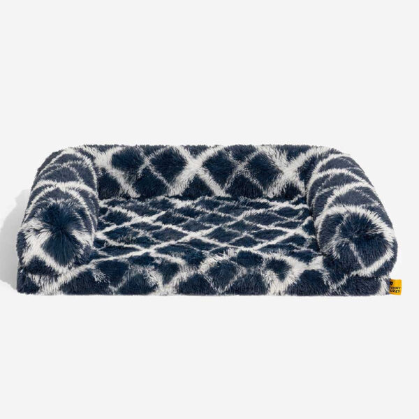 Classic Plaid Orthopedic Bolster Cat Sofa Bed - Cozy Comfort - Image 8