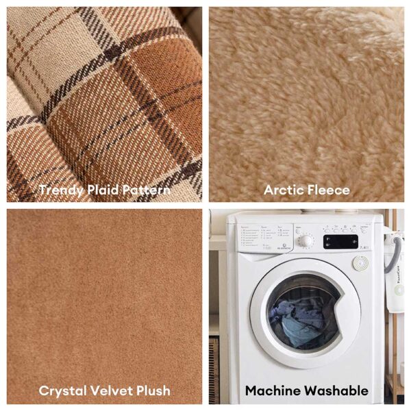 Classical Plaid House Orthopedic Cat Bed - Retreat Cabin - Image 10