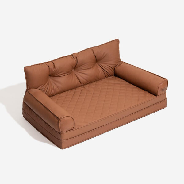 Luxe Faux Leather Foldable Orthopedic Large Dog Bed - CoreLounge - Image 26