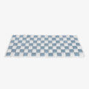 Cream-colored Large Plaid Square Fuzzy Pet Dog Mat Bed Couch Cover