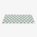 Cream-colored Large Plaid Square Fuzzy Pet Dog Mat Bed Couch Cover