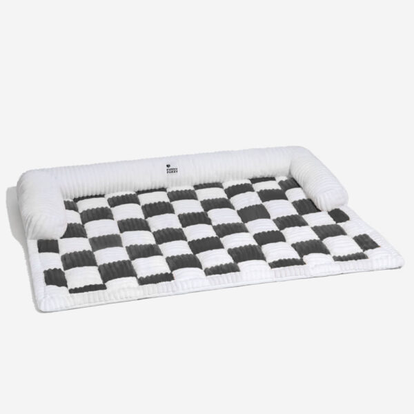 Cream Square Plaid Cozy Dog Mat Furniture Protector Cover - Image 17