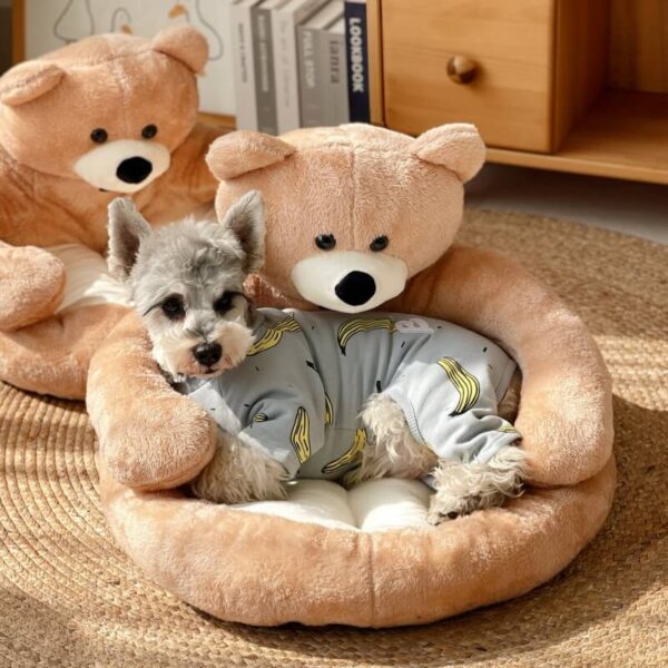 Cute Detachable Cuddle Bear Cat Bed - Image 2