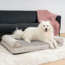 Faux Fleece & Suede Full Support Orthopedic Dog Bed
