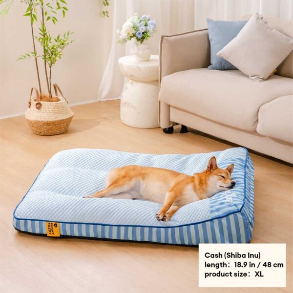 Extra Large Cooling Washable Rectangle Orthopedic Dog Bed - Cooling Nap - Image 9