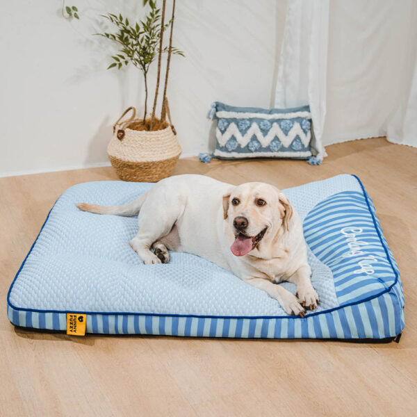 Extra Large Cooling Washable Rectangle Orthopedic Dog Bed - Cooling Nap - Image 11