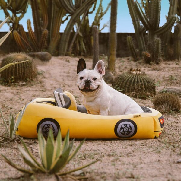 Classic Convertible Race Car Bolster Pet Bed - Fast＆Fur - Image 11