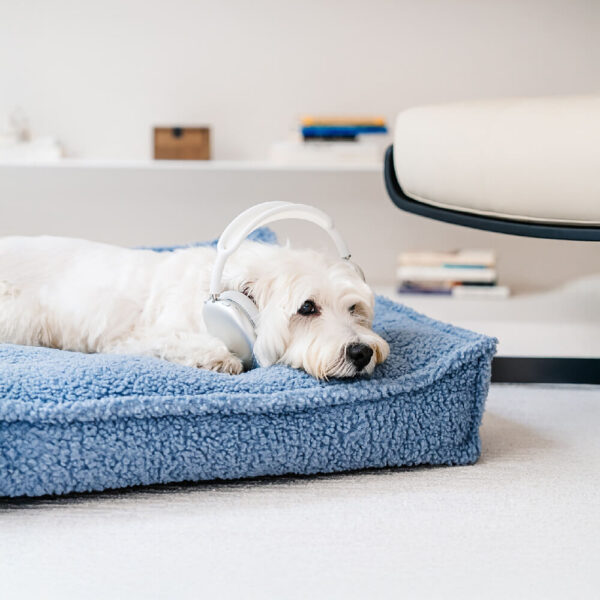 Curved Support Teddy Fabric Waterproof Dog & Cat Bed - Image 12