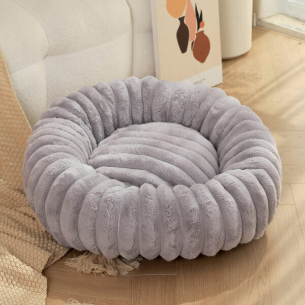 Ultra-Soft Plush Round Donut Support Dog & Cat Bed - Image 10