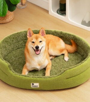 Fluffy Fleece Moss 2 in 1 Multifunction Comfort Dog Bed