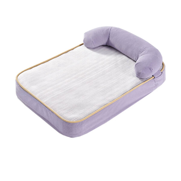 All Season Breathable Orthopedic Dog Bed with Waterproof Liner and Pillow - Image 14