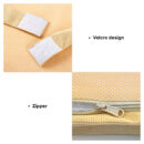 All Season Breathable Orthopedic Dog Bed with Waterproof Liner and Pillow