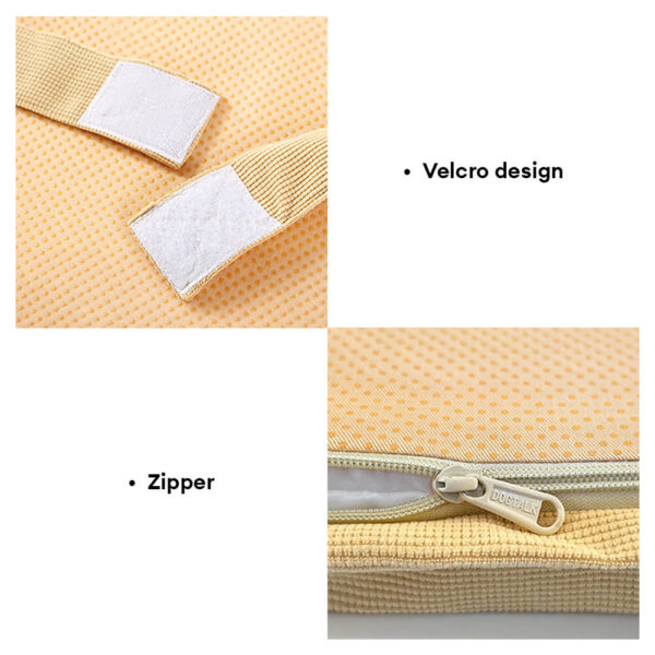 All Season Breathable Orthopedic Dog Bed with Waterproof Liner and Pillow - Image 9