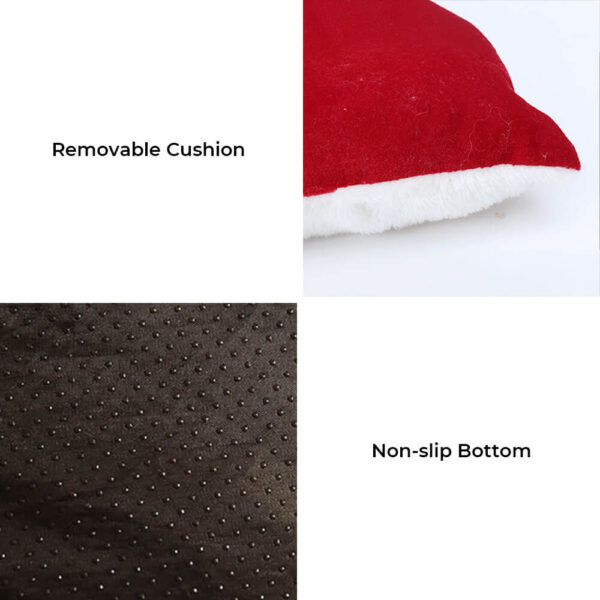 Christmas Gift Box Warm Sleeping Semi-Enclosed Cave Dog & Cat Bed - Image 5