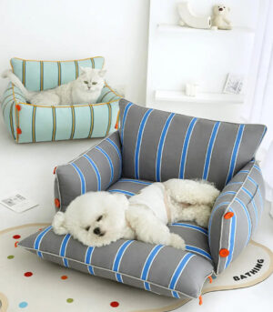 Cotton Comfort Calming Bed Dog Sofa Bed