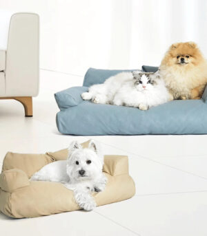 Faux Leather Anti-scratch and Waterproof Cozy Dog Sofa Bed