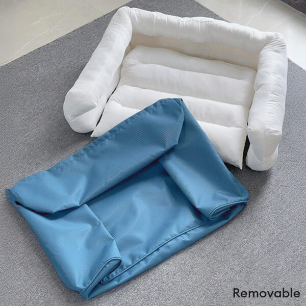 Waterproof Oxford Removable Washable Bolster Dog Sofa Bed - Image 4