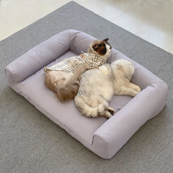 Waterproof Oxford Removable Washable Bolster Dog Sofa Bed - Image 6