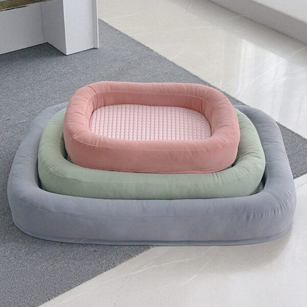 Soft Cooling Reversible Washable All-Season Oval Dog Bed - Image 9