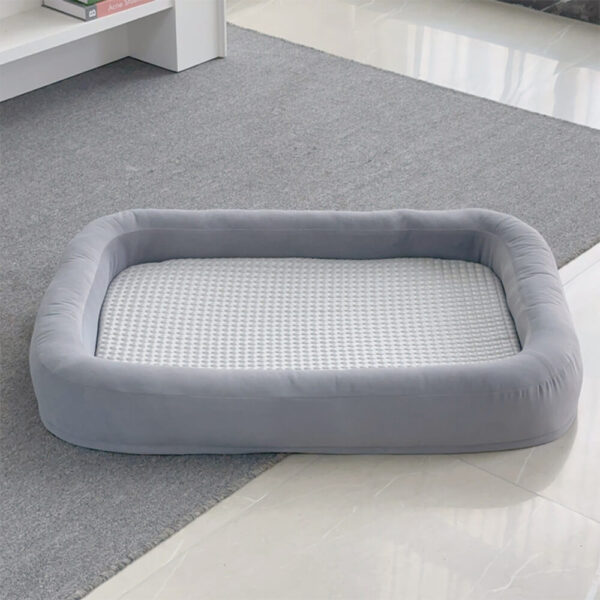 Soft Cooling Reversible Washable All-Season Oval Dog Bed - Image 12