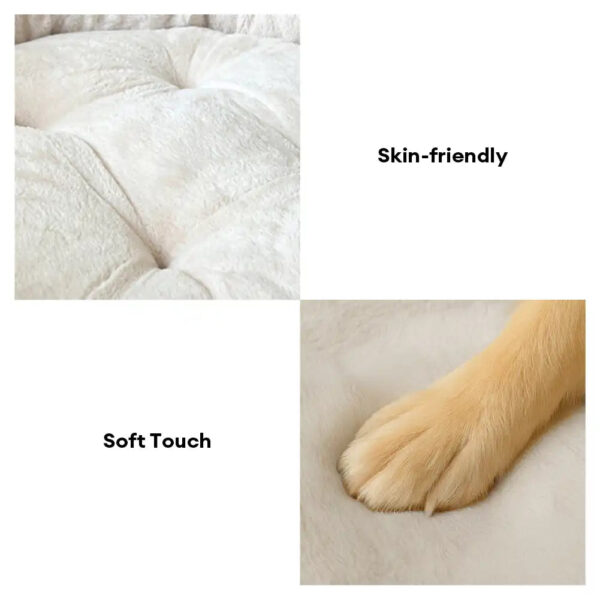 Ultra Plush Corduroy Anti-Anxiety Donut Dog Bed - Image 5