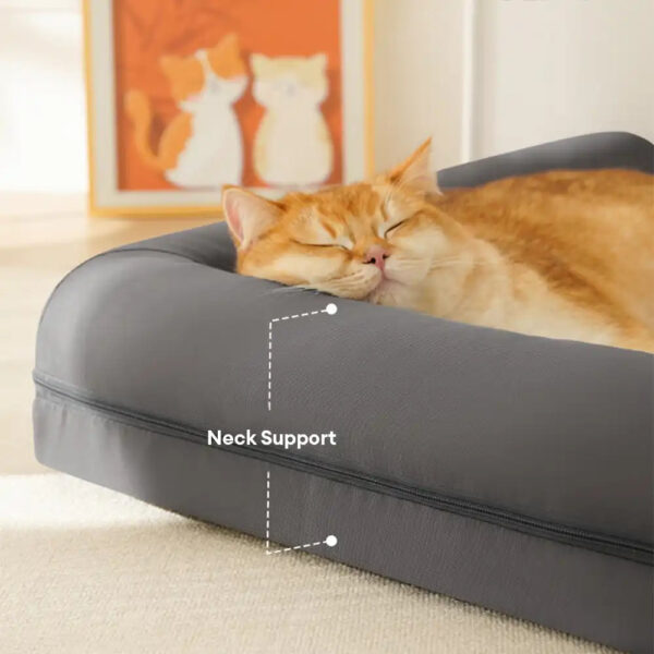 Waterproof Egg Foam Orthopedic Bed with L Bolster Sides Large Dog Bed - Image 5