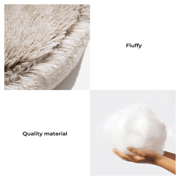 Calming Plush Semi-Enclosed Pet Nest Pita Bed For Dogs - Image 3