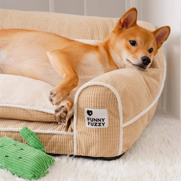 Deluxe Flannel Double-Layer Orthopedic Dog Sofa Bed - Image 2
