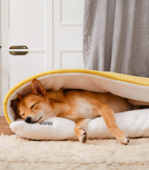 Extremely Soft Fuzzy Puppy Sleeping Bag Dog Bed